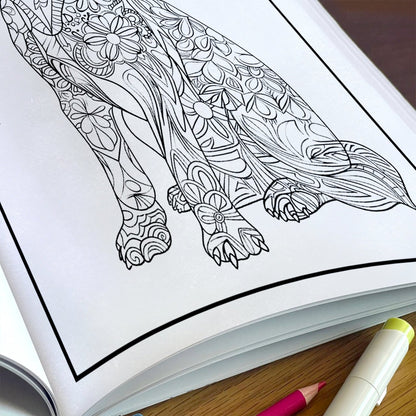 Mandala Dogs in Bloom Coloring Pages – 48 Floral Mandala Dog Designs for Adults