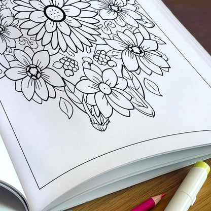 Blooming Mandala Garden Coloring Pages – 48 Floral Designs for Adults