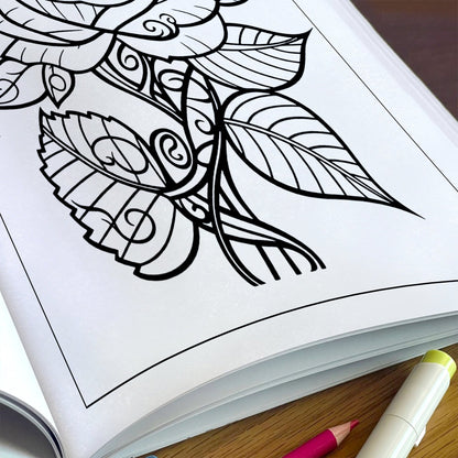 Floral Whimsy Mandala Coloring Pages – 48 Intricate Designs for Adults