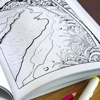 Sunshine Paradise Coloring Pages – 48 Fun and Easy Hawaii-Themed Coloring Sheets for Kids