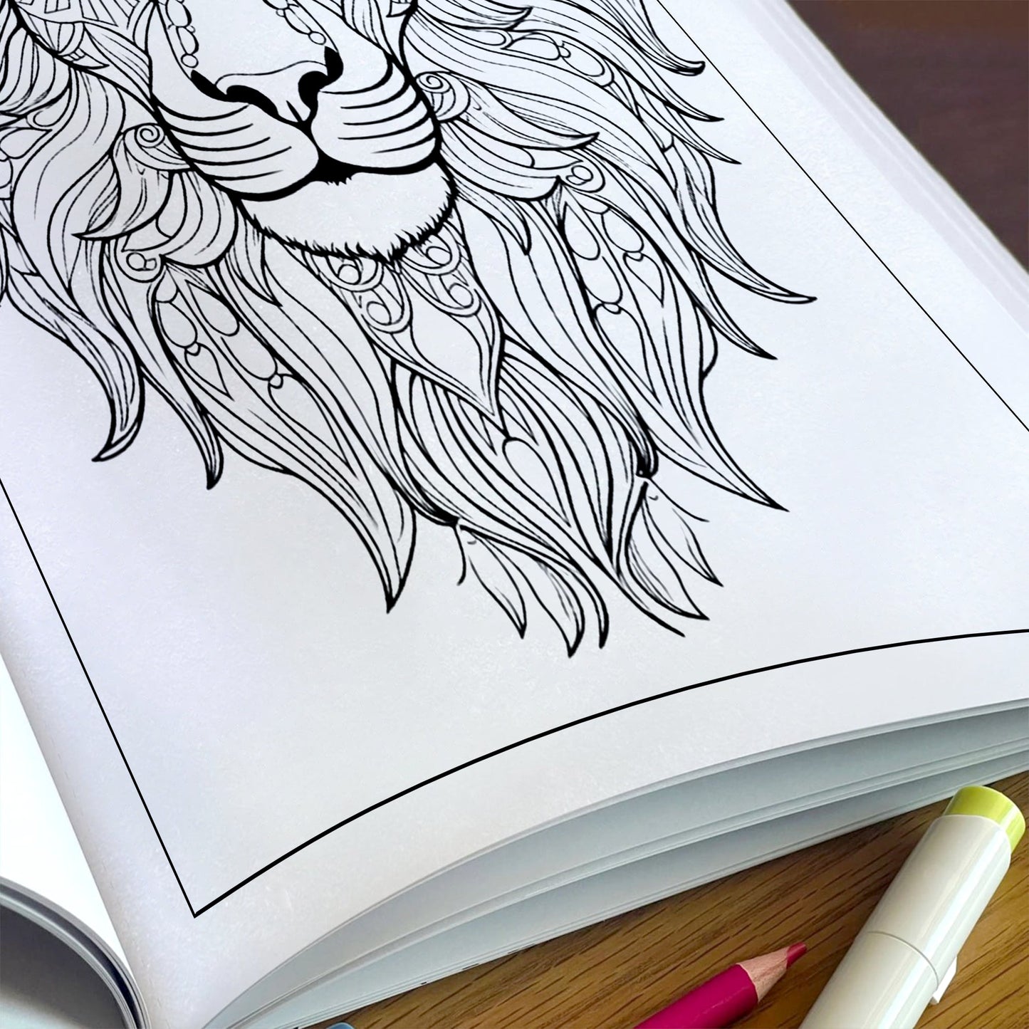 King of the Mandalas Coloring Pages – 48 Bold and Beautiful Lion Patterns for Adults