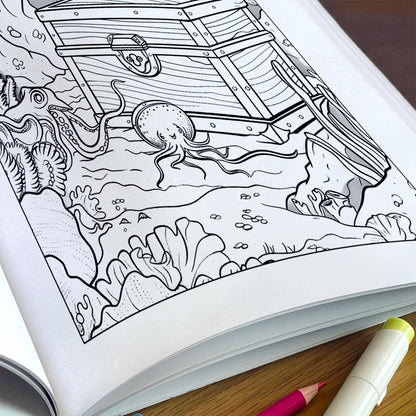 Hawaii Beach Wonders Coloring Pages – 48 Seaside Treasures and Fun Castles for Kids