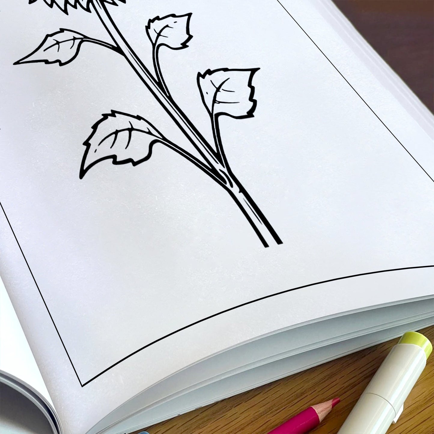 Sunlit Blooms Flower Coloring Pages – 48 Hand-Drawn Floral Designs for Adults