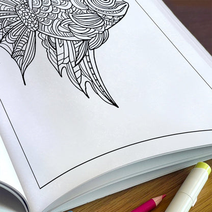 Mystic Koi Coloring Pages – 48 Intricate Fish Mandala Designs – For Adults