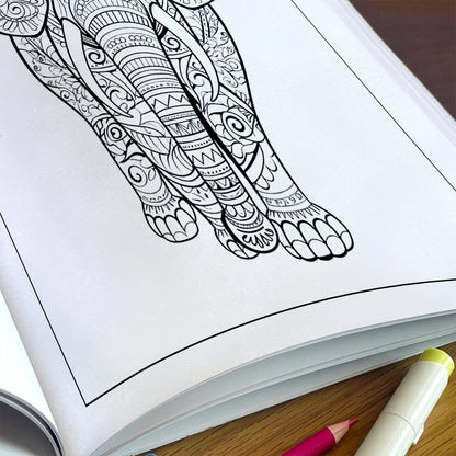 Mystic Elephants Coloring Pages – 48 Mandala-Inspired Designs for Adults