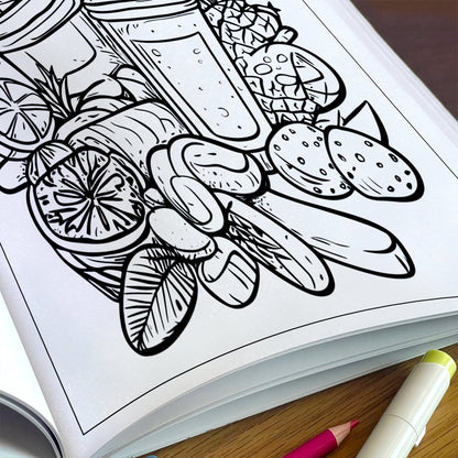 Hawaii Vibes Coloring Pages – 48 Fun and Scenic Beach Designs for Adults