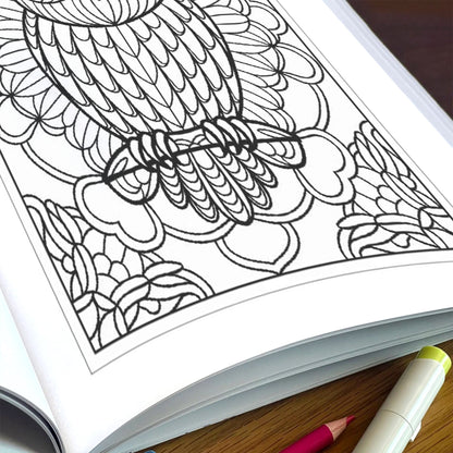 Wings & Whirls Mandala Coloring Pages – 48 Intricate Designs for Adults