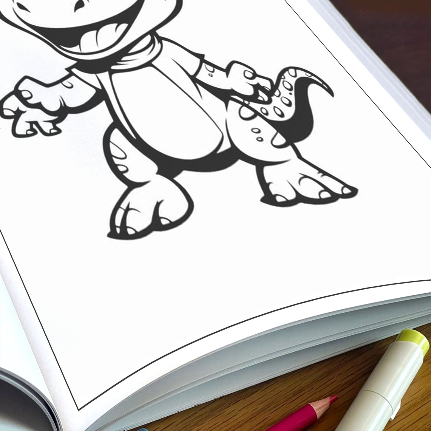 Happy Little Dinosaurs – Dinosaur Coloring Pages – 48 Pages – Adorable, Fun-Loving, Beginner-Friendly – For Kids