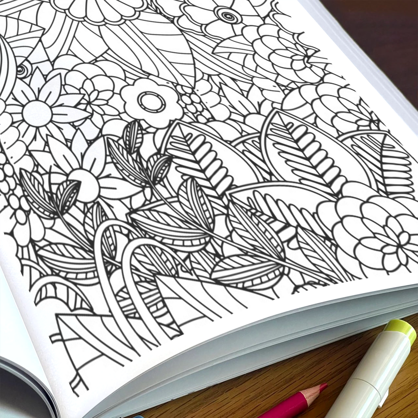 Floral Maze Coloring Pages – 48 Intricate Flower Pattern Designs for Adults