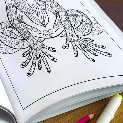 Elegant Frog Mandalas – 48 Intricate Coloring Pages for Adults