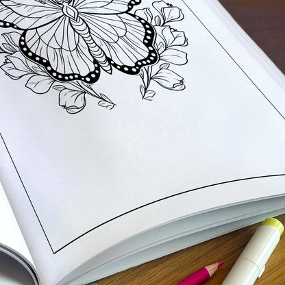 Butterfly Mandala Dreams Coloring Pages – 48 Elegant Nature-Inspired Designs for Adults