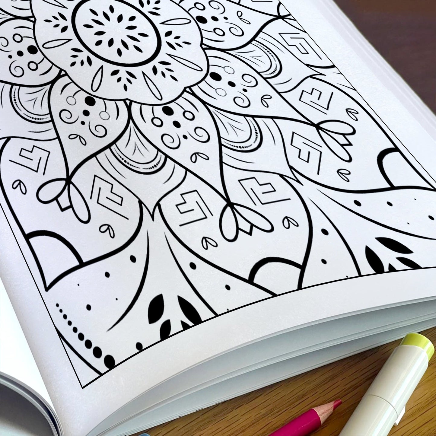 Radiant Bloom Mandalas Coloring Pages – 48 Floral Pattern Designs for Adults
