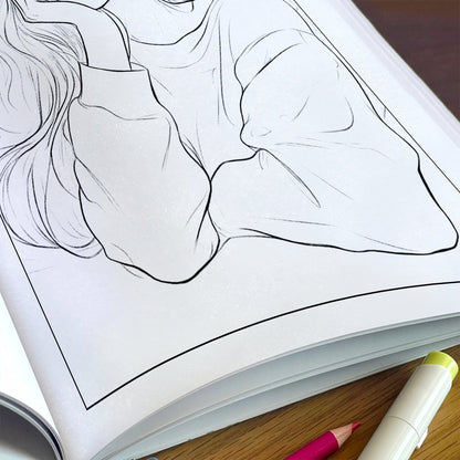 Cozy Charm Coloring Pages – 48 Relaxing Portrait Designs for Adults