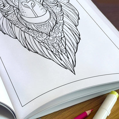 Mandala Animal Kingdom Coloring Pages – 48 Intricate Wildlife Designs for Adults
