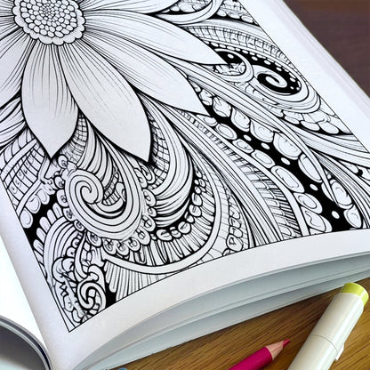 Floral Muse Coloring Pages – 48 Elegant Woman Designs for Adults