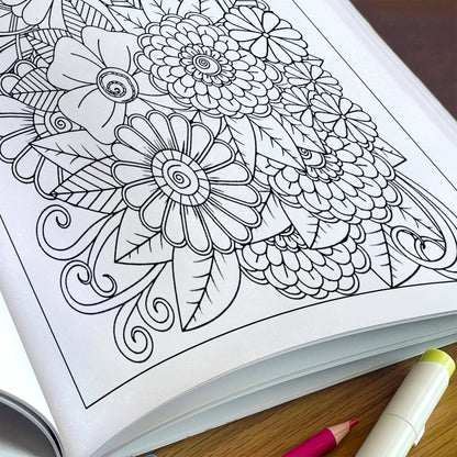 Floral Mandala Whirl Coloring Pages – 48 Intricate Designs for Adults