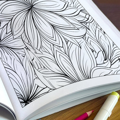 Floral Mandala Dreams Coloring Pages – 48 Flower Designs for Adults