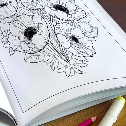 Spring Mandala Bloom Coloring Pages – 48 Pages – Beautiful Floral Circles for Adults