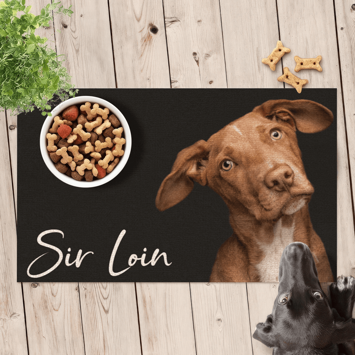 Custom Upload Pet - Food Mat With Photo - Personalized Doormat - Gifts for Birthday, Housewarming, Friend, Dog & Cat Lover, Owner, Pet Dad, Mom