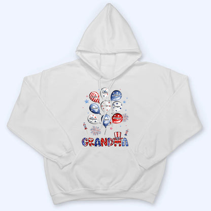 Grandma 4th of July - Personalized Custom Shirt - Independence Day Gift for Grandma, Mimi, Nana