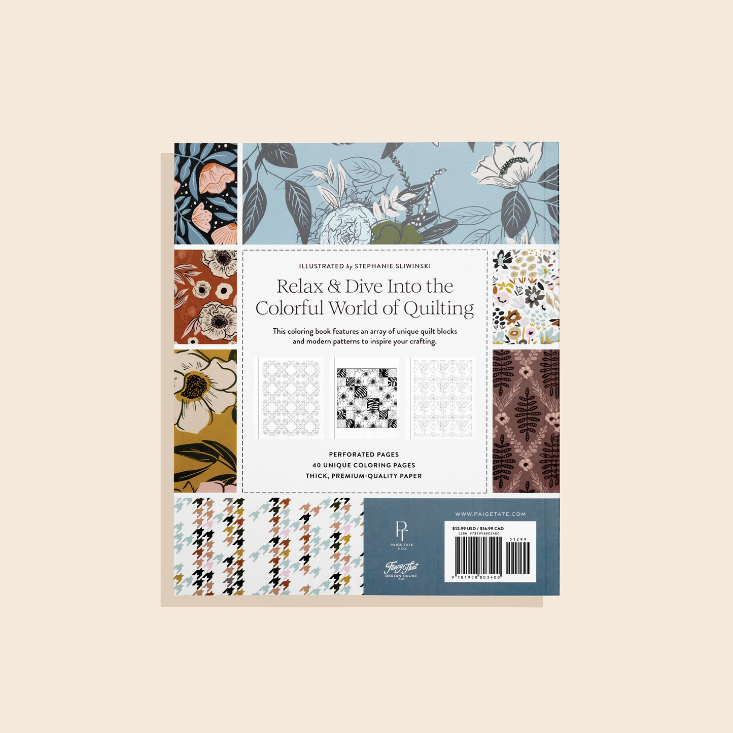 Modern Quilting Coloring Book