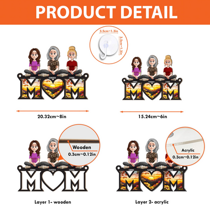 Mom Mother's Day Gift - Personalized Window Hanging Suncatcher Ornament