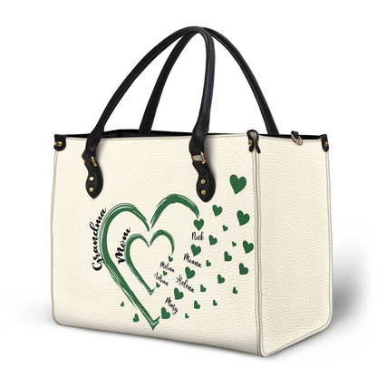 Mom's Grandma's Sweethearts – Personalized Leather Gift for Mom, Wife, or Grandma | Birthday, Mother's Day or Any Occasion