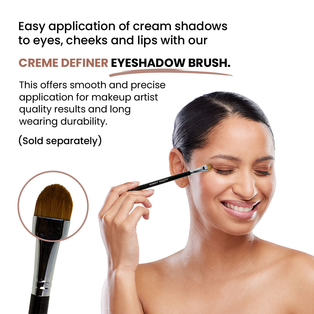 Misty Mocha Any Wear Creme - A Waterproof Multi-tasking creme to powder product for eyes, cheeks & lips. Can be worn anywhere