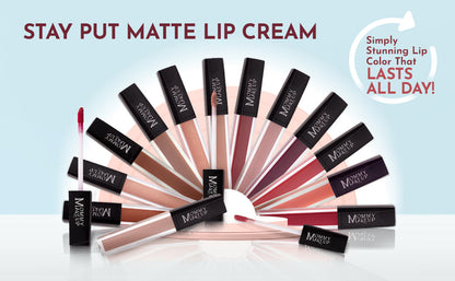 Harlow Stay Put Matte Lip Cream | Stunning Kiss-Proof Lipstick