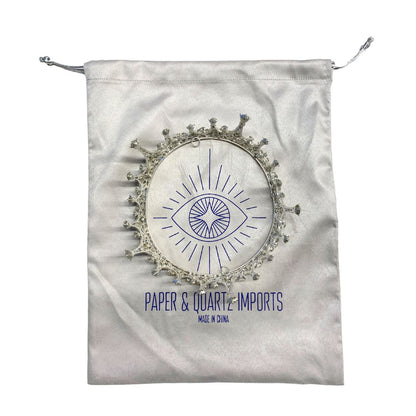 Moonlight Ice Queen Royalty Crown Tiara in Opal and Champagne Gold | Gift Shop & Gift Wrapping | Kitchen + Metal