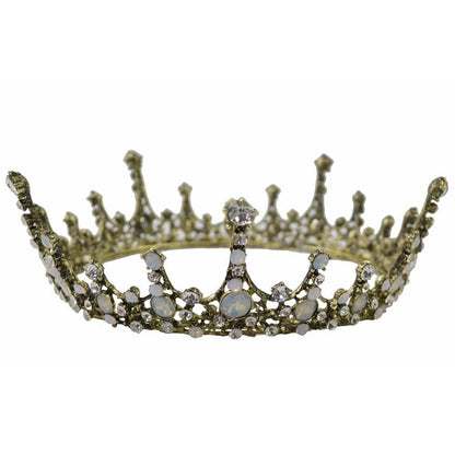 Moonlight Ice Queen Royalty Crown Tiara in Opal and Champagne Gold | Gift Shop & Gift Wrapping | Kitchen + Metal