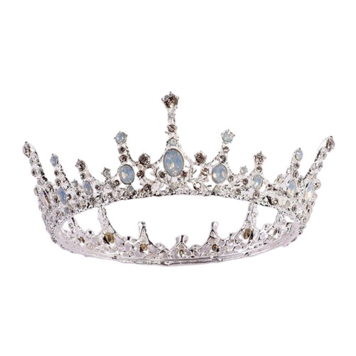 Moonlight Ice Queen Royalty Crown Tiara in Opal and Champagne Gold | Gift Shop & Gift Wrapping | Kitchen + Metal