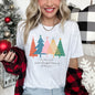 Most Wonderful Time Retro Christmas Trees, Colorful Super Soft Tees