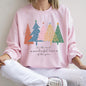 Most Wonderful Time Retro Christmas Trees Sweatshirt
