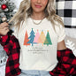Most Wonderful Time Retro Christmas Trees, Colorful Super Soft Tees