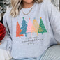 Most Wonderful Time Retro Christmas Trees Sweatshirt