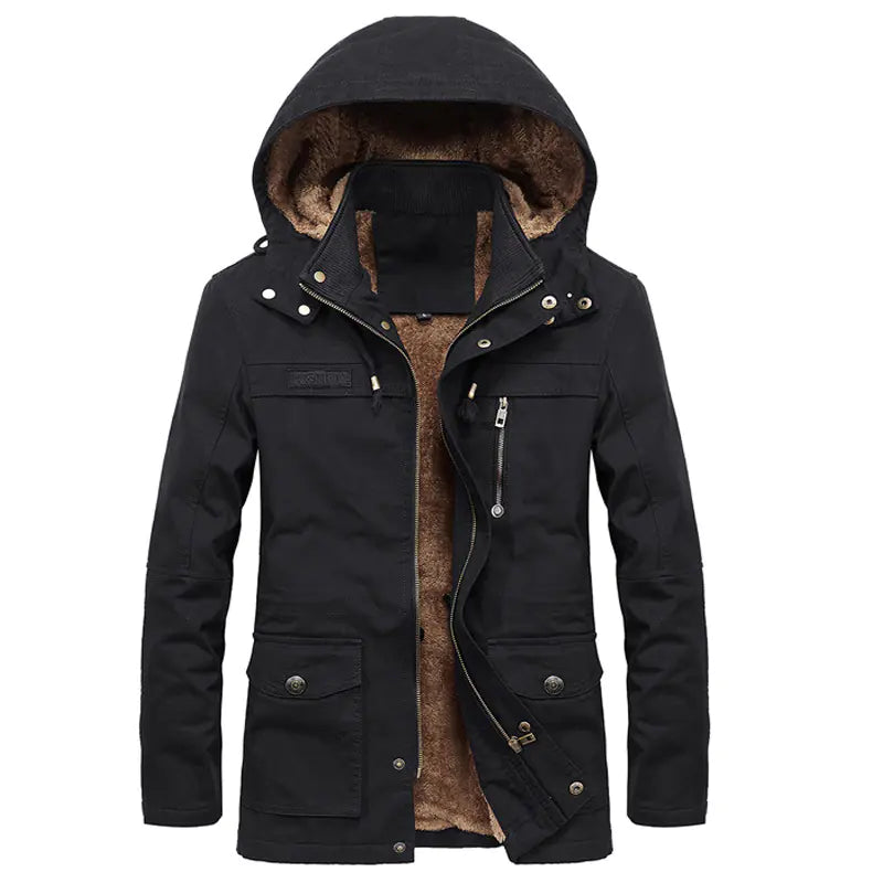 Men's Winter Fleece Thick Windbreaker Jacket