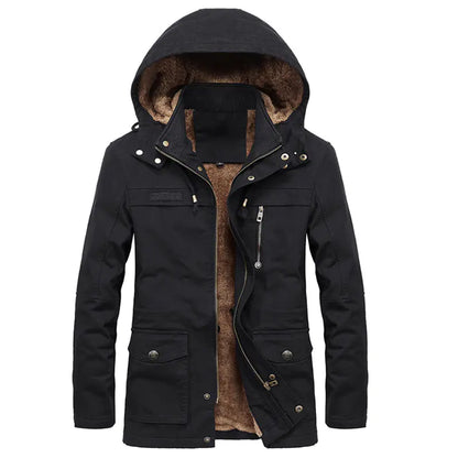 Men's Winter Fleece Thick Windbreaker Jacket