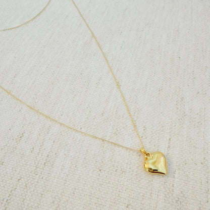 My Puffy Heart Long Chain Necklace