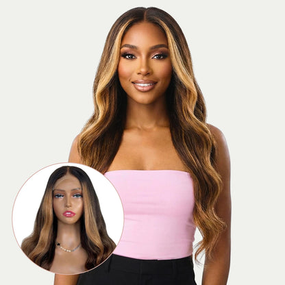 Mystique Glueless 5x5 HD Lace Professionally Colored 100% Human Hair Closure Wig