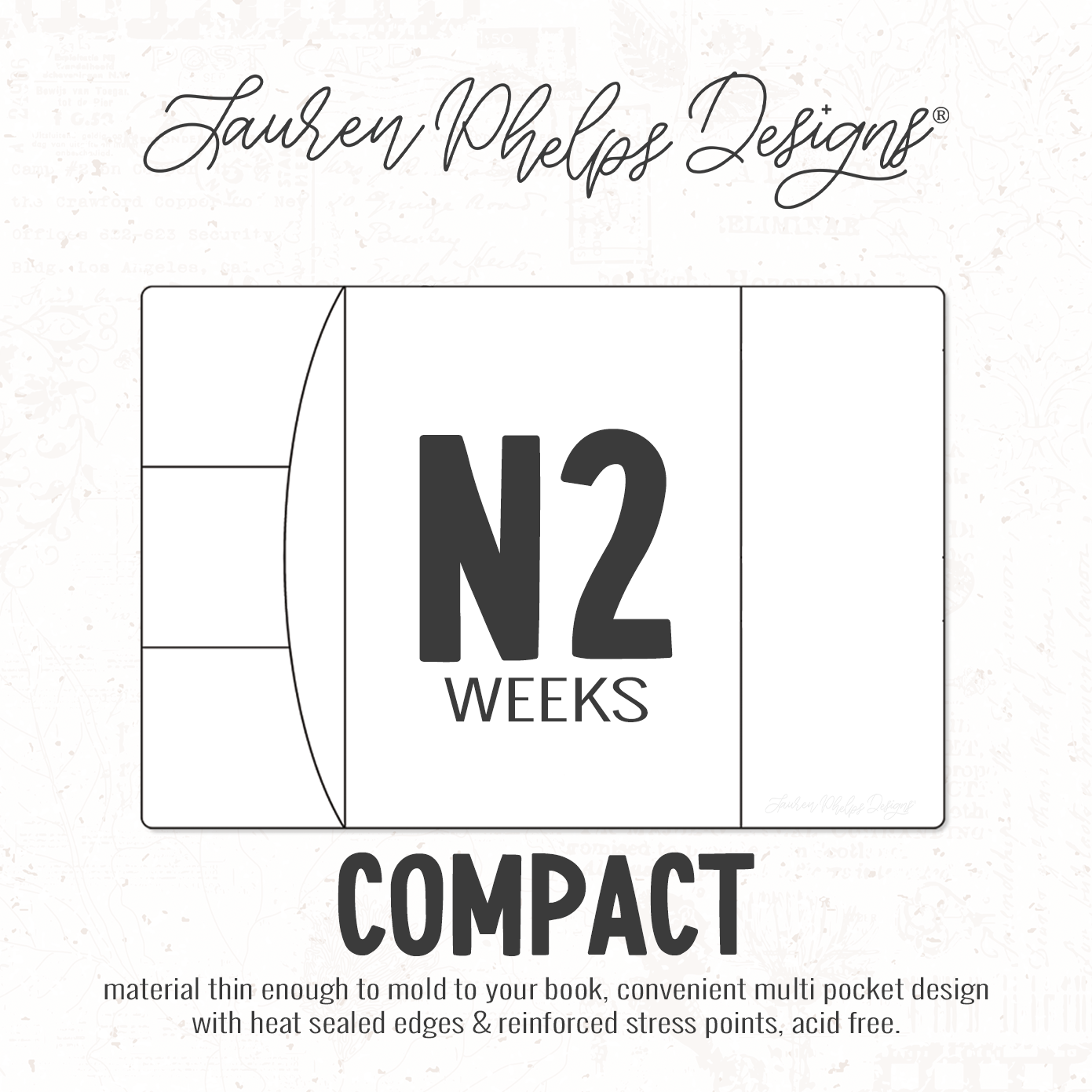 N2 Weeks | Clear Soft Vinyl Notebook Cover | 2 Sizes