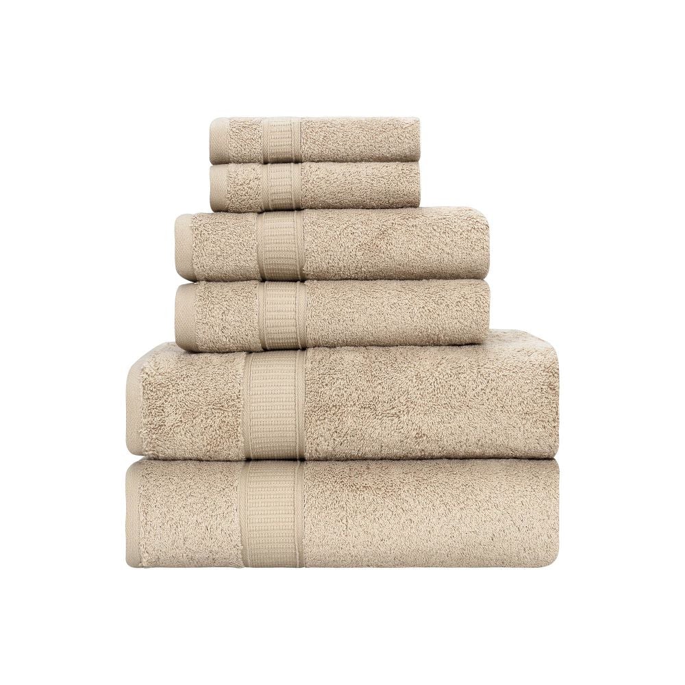Turkish Cotton Full Bath Towel Set of 6 | Kitchen + Metal
