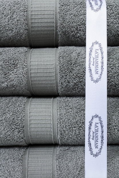 Turkish Cotton Full Bath Towel Set of 6 | Kitchen + Metal