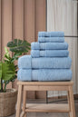 Turkish Cotton Full Bath Towel Set of 6 | Kitchen + Metal