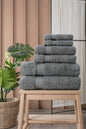 Turkish Cotton Full Bath Towel Set of 6 | Kitchen + Metal