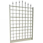 8-Foot Outdoor Garden Trellis in Mocha Brown Vinyl PVC