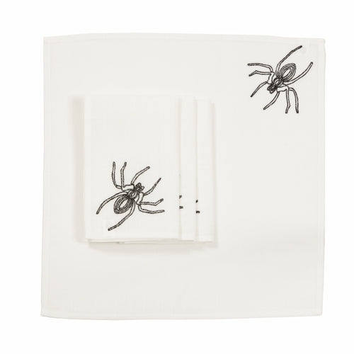 XD18801 Halloween Spider Web 20''x20'' Napkins, Set of 4