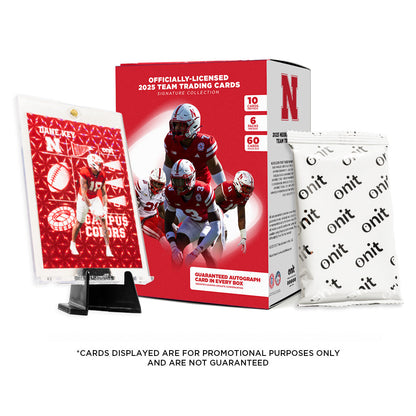 University of Nebraska Football 2025 Trading Cards - Platinum Box (Guaranteed Autograph)