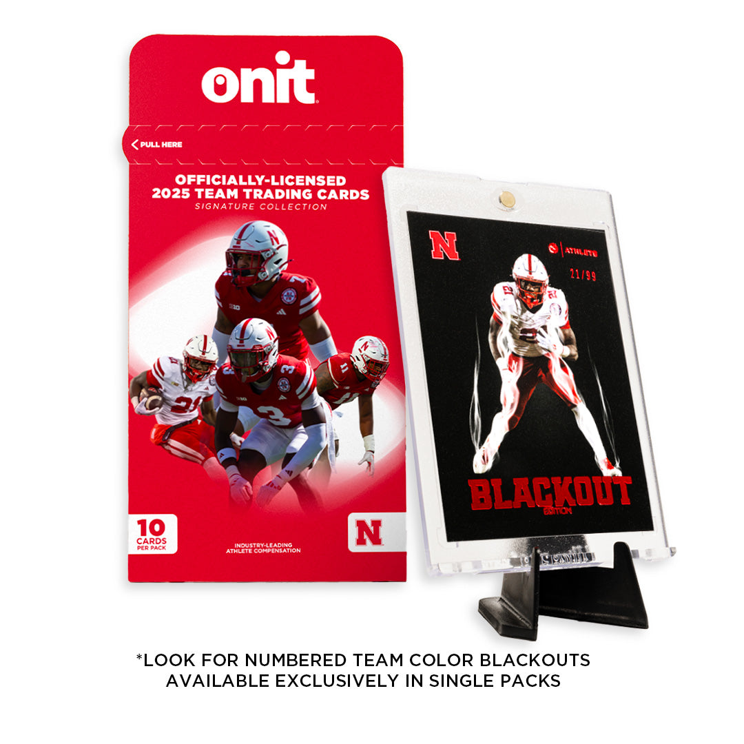 University of Nebraska Football 2025 Trading Cards - Single Pack