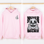 Never Better, Skeleton, Thumbs Up, Vibe, Mood, Graphic Hoodie, Hooded Sweatshirt